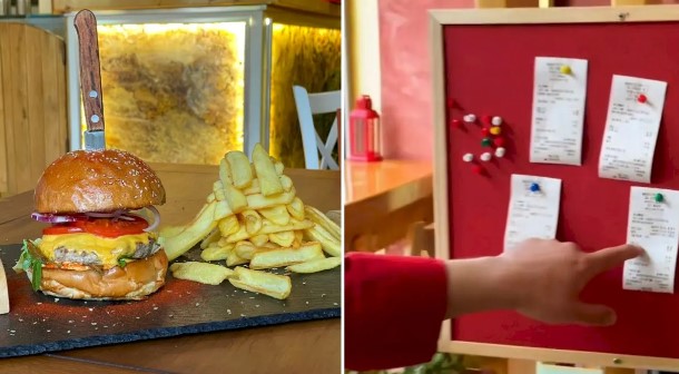 Pofta buna la faptă bun! Burger local din București pune pe masă „chitanța de servit”: iei mâncare de la străini. „Oricine poate trece prin momente grele”