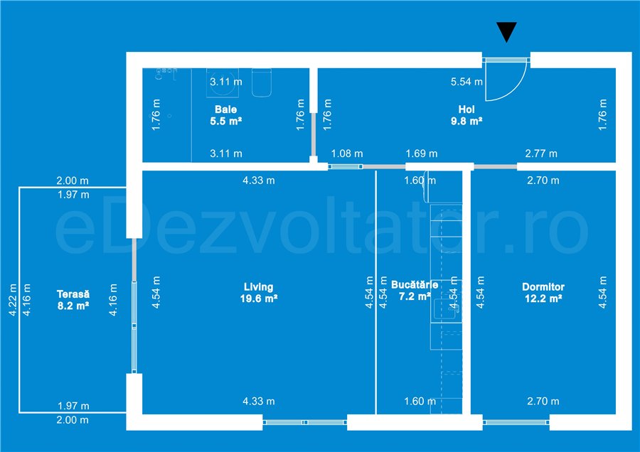 Apartament 2 Camere 63mp Greenfield Residence