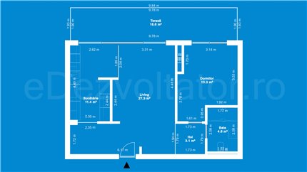 Apartament 2 Camere 79mp iResidence