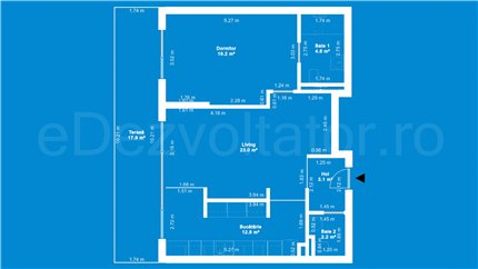 Apartament 2 Camere 82mp iResidence