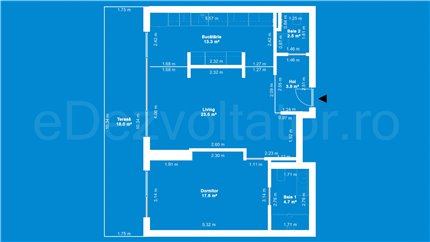 Apartament 2 Camere 84mp iResidence