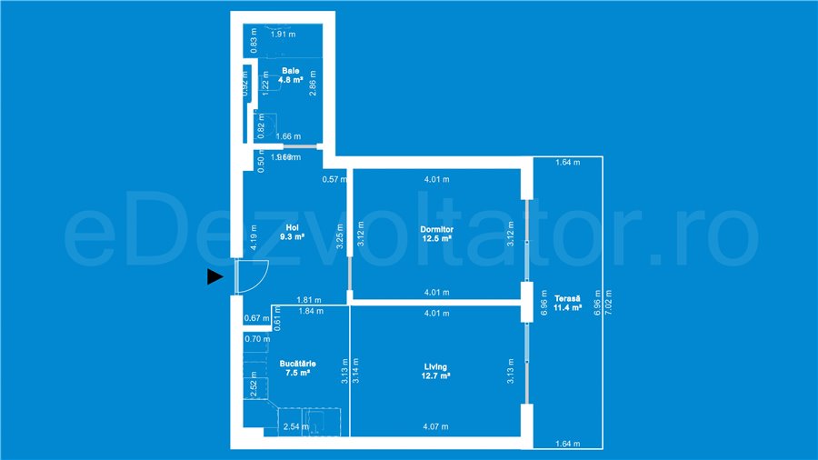 Apartament 2 Camere 59mp iResidence