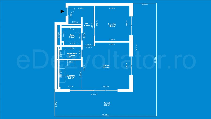 Apartament 2 Camere 105mp iResidence