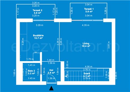 Apartament 2 Camere 89mp Cloud9 Residence