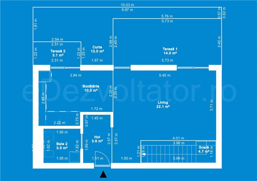 Apartament 2 Camere 124mp Cloud9 Residence