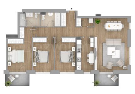 Apartament 4 Camere 107mp Vivenda Residence