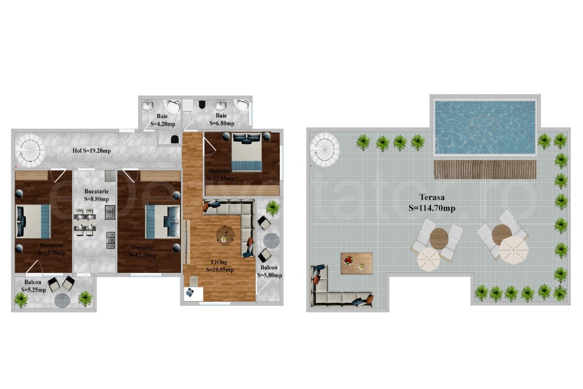 Apartament 4 Camere 222mp Savar Residence