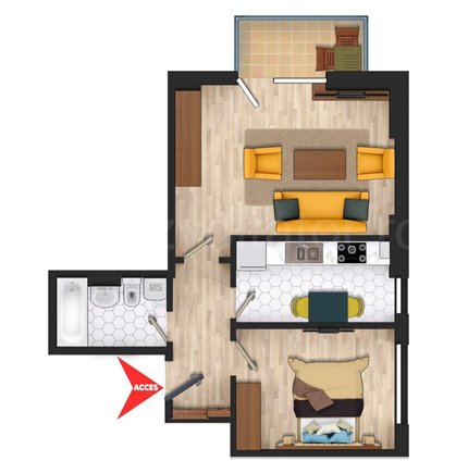 Apartament 2 Camere 56mp Sema Residence 2