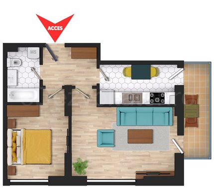 Apartament 2 Camere 60mp Sema Residence 2