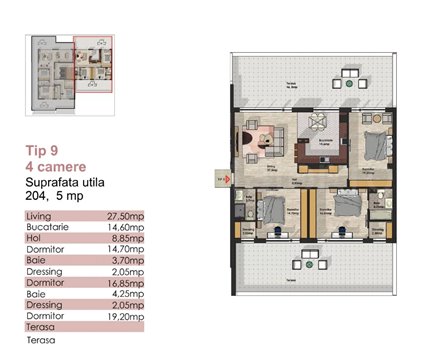 Apartament 4 Camere 205mp Premium Town Residence