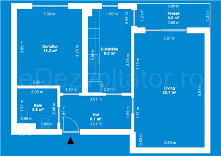 Apartament 2 Camere 58mp Plaza Residence