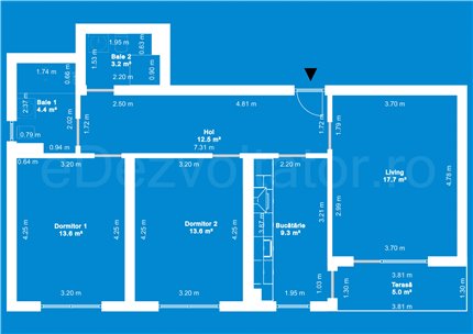 Apartament 3 Camere 80mp Plaza Residence