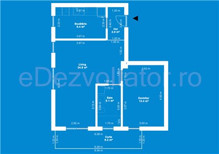 Apartament 2 Camere 55mp Butterfly Țibleș 2