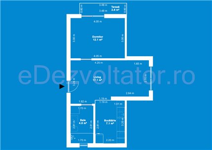 Apartament 2 Camere 44mp Butterfly Țibleș 2