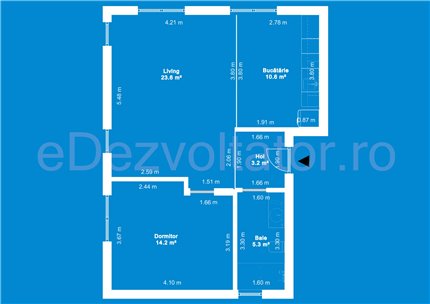 Apartament 2 Camere 57mp Butterfly Țibleș 2