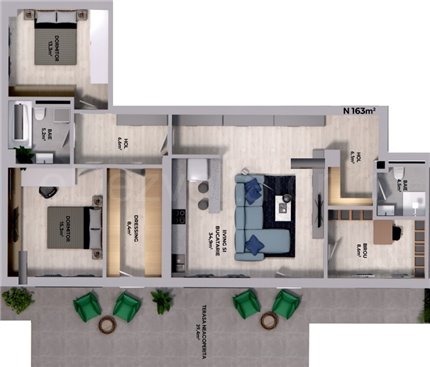 Apartament 4 Camere 142mp Residence 5 Pipera Apartments