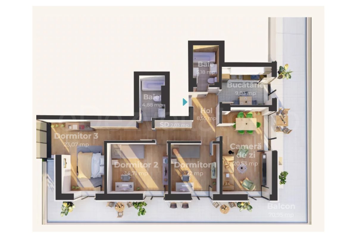 Apartament 4 Camere 171mp Pipera Concept