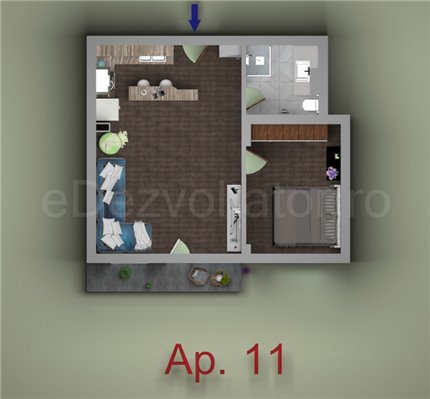 Apartament 2 Camere 48mp Jasmine Residence Pallady