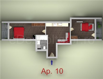 Apartament 3 Camere 55mp Jasmine Residence Pallady