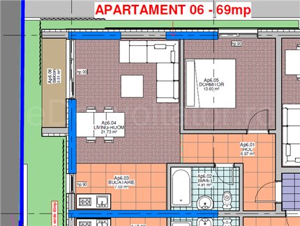 Apartament 2 Camere 58mp ELIMAR Rezidential