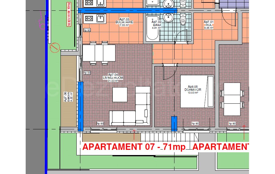 Apartament 2 Camere 61mp ELIMAR Rezidential