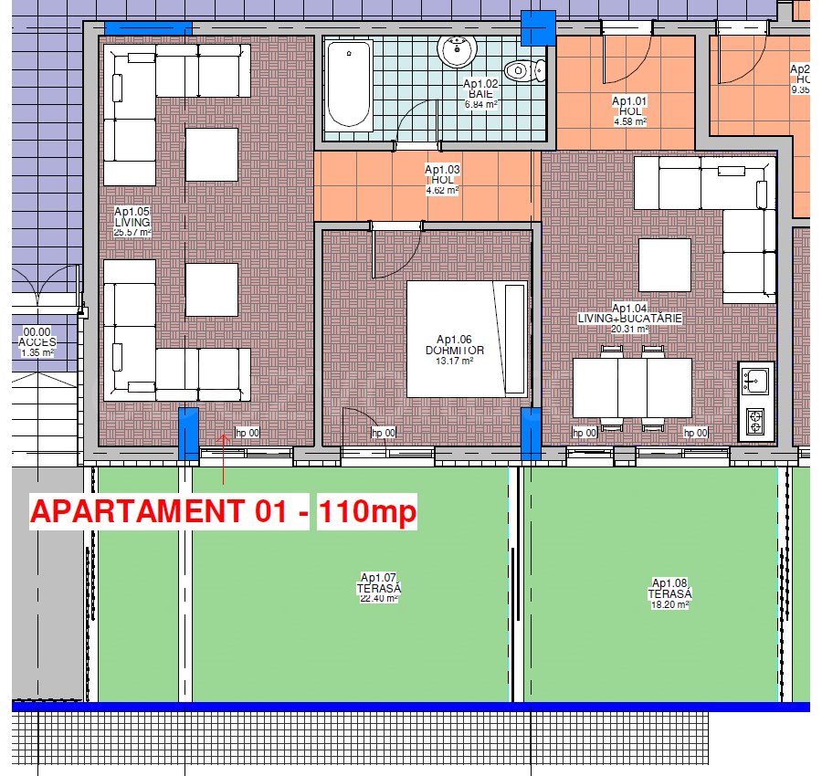 Apartament 2 Camere 111mp ELIMAR Rezidential