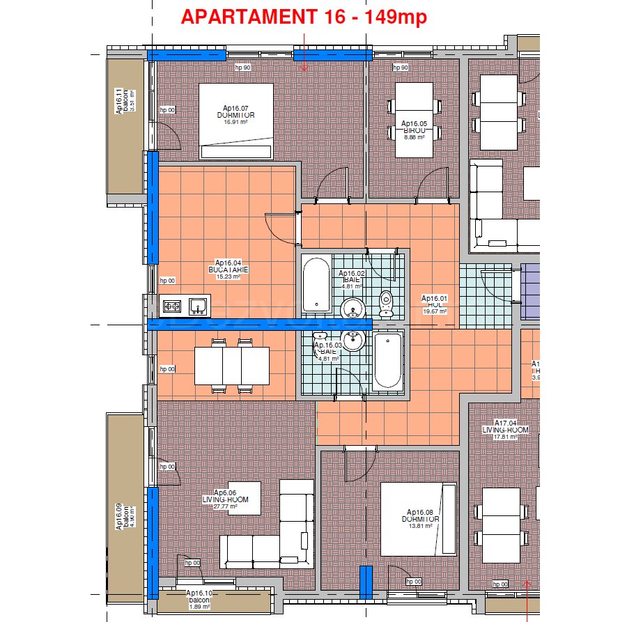 Apartament 4 Camere 122mp ELIMAR Rezidential