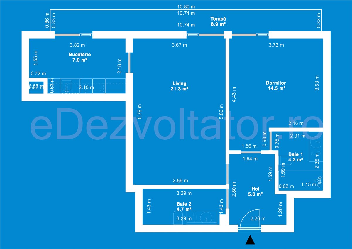 Apartament 2 Camere 68mp Forest On Residence