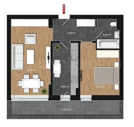 Apartament 2 Camere 52mp Spazio Residence