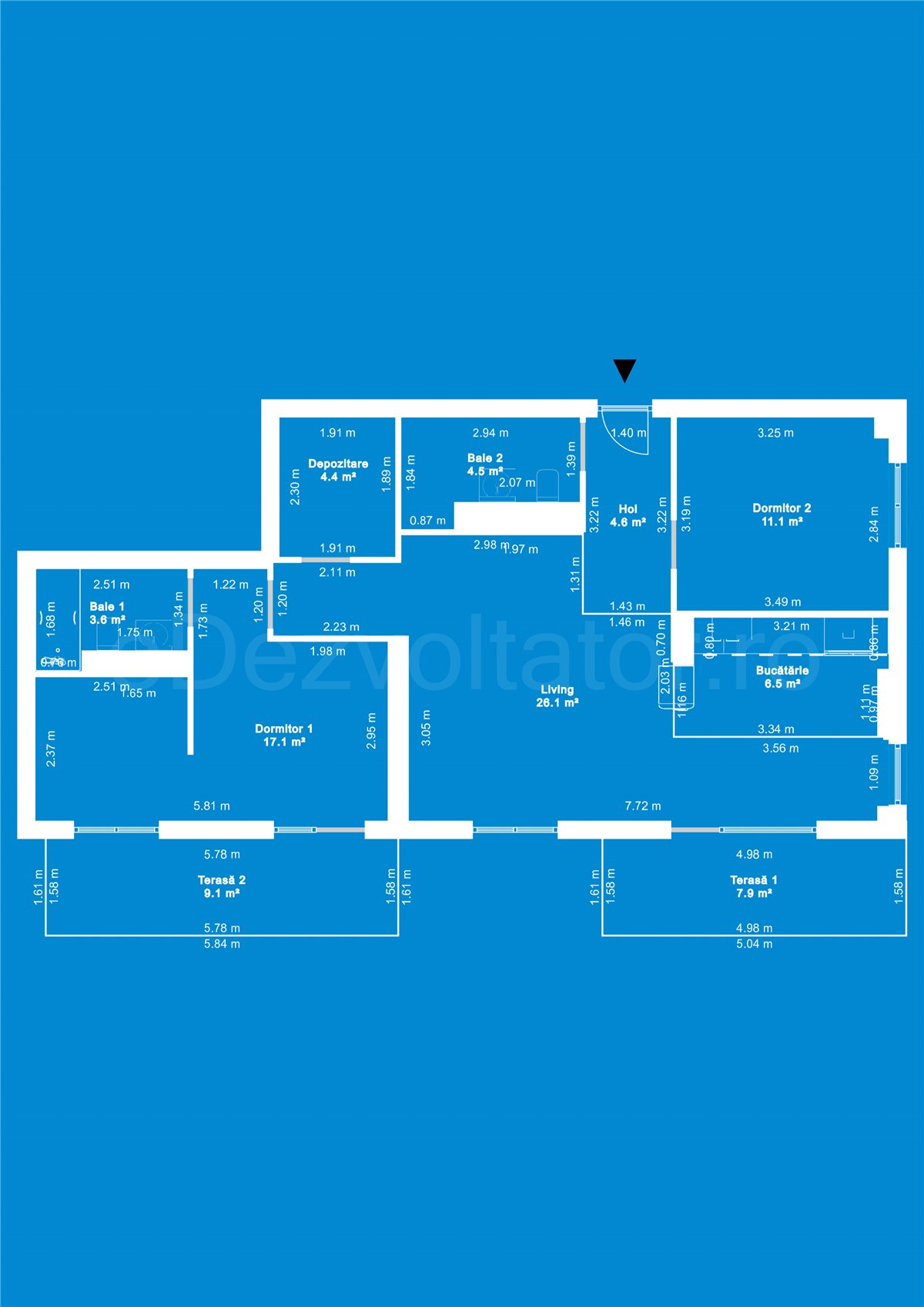 Apartament 3 Camere 95mp Marmura Residence