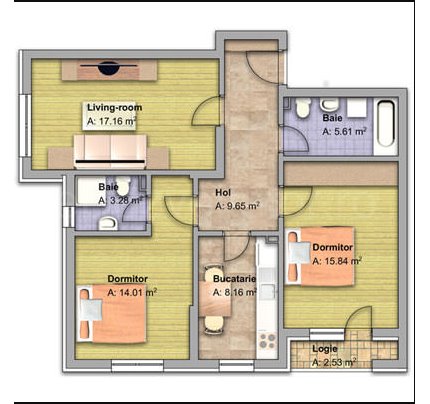 Apartament 3 Camere 76mp Residence Fundeni X