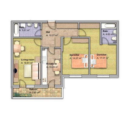 Apartament 3 Camere 89mp Residence Fundeni X