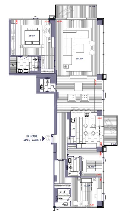 Apartament 4 Camere 203mp One Mircea Eliade