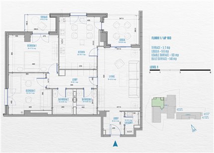 Apartament 3 Camere 103mp Premio by Nusco - City Center Apartments