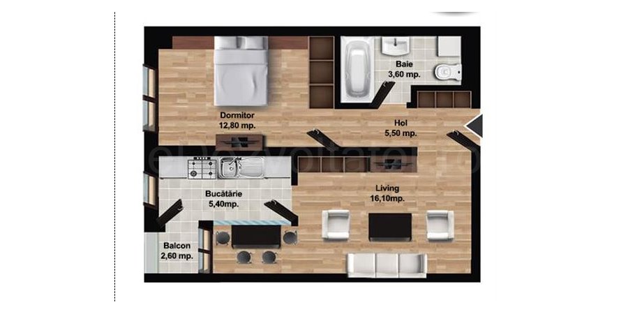Apartament 2 Camere 46mp Avangarde Home 2
