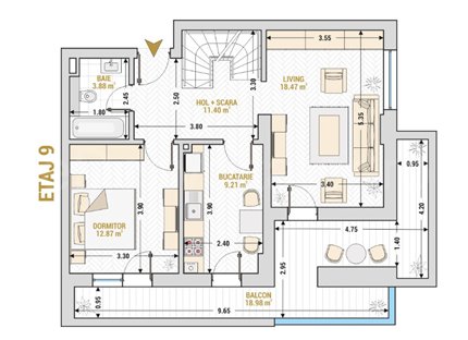 Apartament 3 Camere 140mp Drumul Taberei Residence 2
