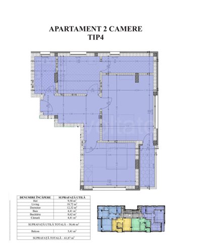 Apartament 2 Camere 62mp Newcasa Residence 2
