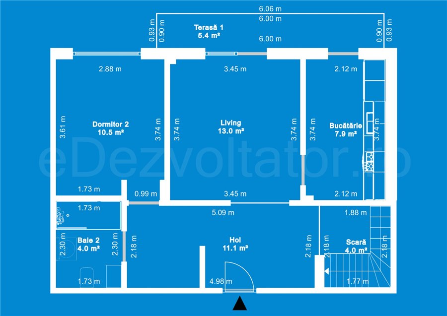 Apartament 3 Camere 110mp Northlight Residence