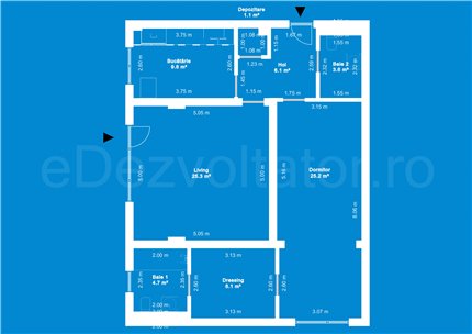 Apartament 2 Camere 84mp Ivory Residence