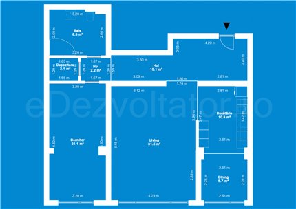 Apartament 2 Camere 98mp Ivory Residence