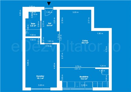 Apartament 2 Camere 60mp Ivory Residence