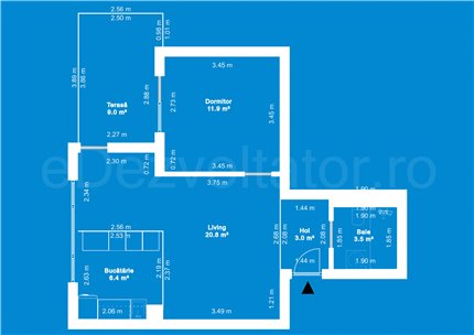 Apartament 2 Camere 55mp Ivory Residence