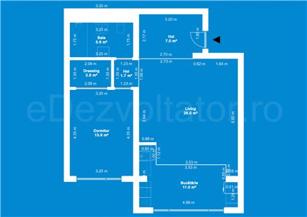 Apartament 2 Camere 68mp Ivory Residence