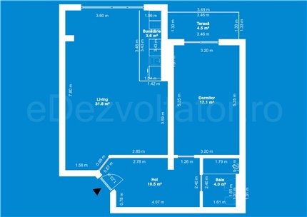 Apartament 2 Camere 72mp Ivory Residence