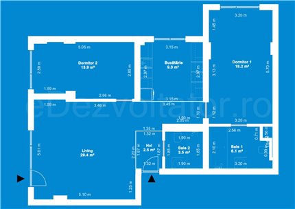 Apartament 3 Camere 83mp Ivory Residence
