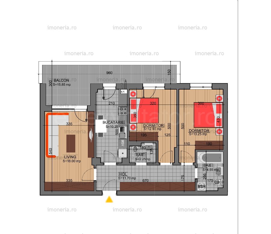 Apartament 3 Camere 73mp Mihai Bravu Residence 14