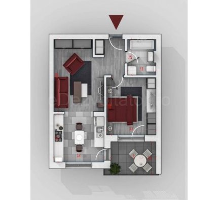 Apartament 2 Camere 55mp Sofia Residence 6