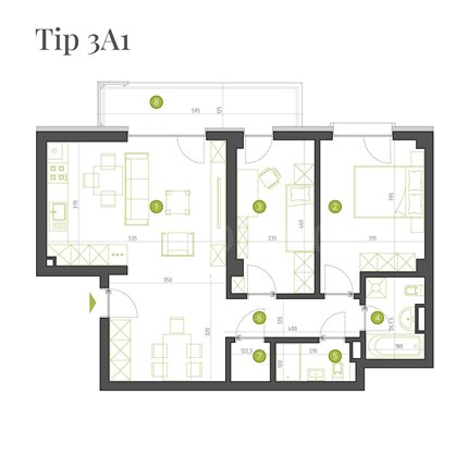 Apartament 3 Camere 74mp Magnolia Urban Residence