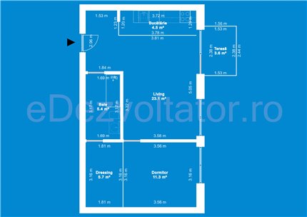 Apartament 2 Camere 54mp Amber Forest