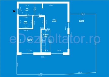 Apartament 2 Camere 113mp Amber Forest